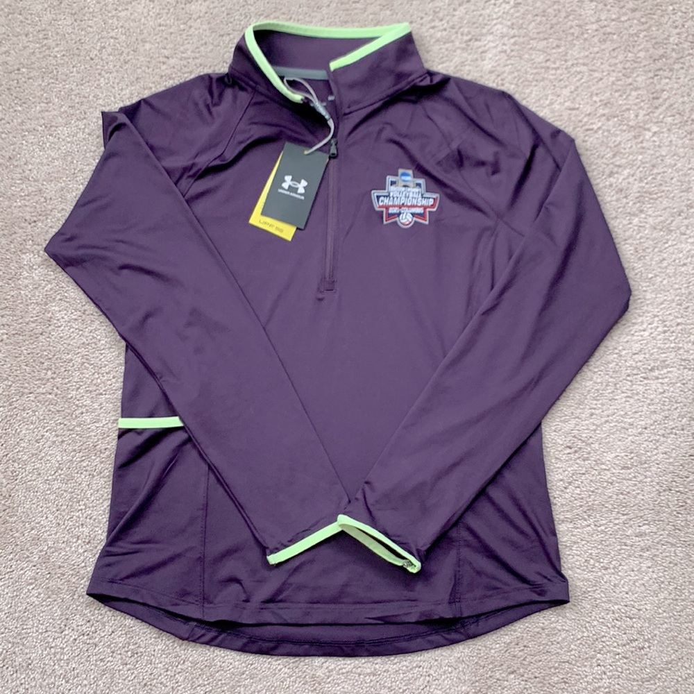 Women’s brand new medium purple pullover 1/4 zip Under Armour Volleyball Top